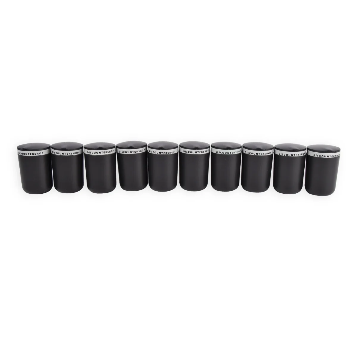Moderne Sigarettenasbakken Set - Zwart & Grijs - 10 stuks - 10.5cm x 6cm x 9.5cm - Afbeelding 2