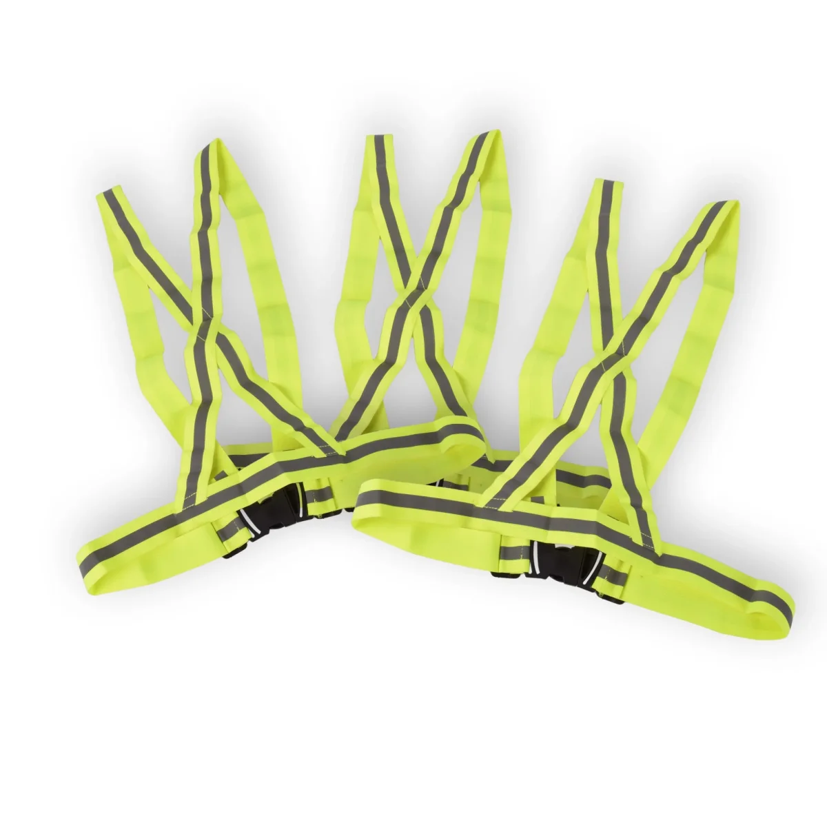 Veiligheidsvest - Fluorescerend, Reflecterend - Set van 3 - Groen - Gemaakt van 100% Polyester - One Size - Lichtgewicht Tops - 280g - Afbeelding 2
