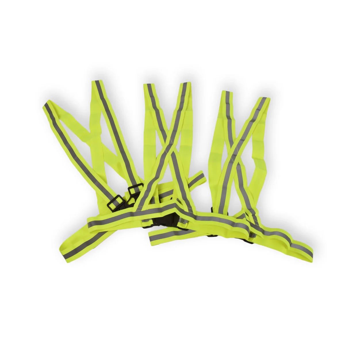 Veiligheidsvest - Fluorescerend, Reflecterend - Set van 3 - Groen - Gemaakt van 100% Polyester - One Size - Lichtgewicht Tops - 280g - Afbeelding 4