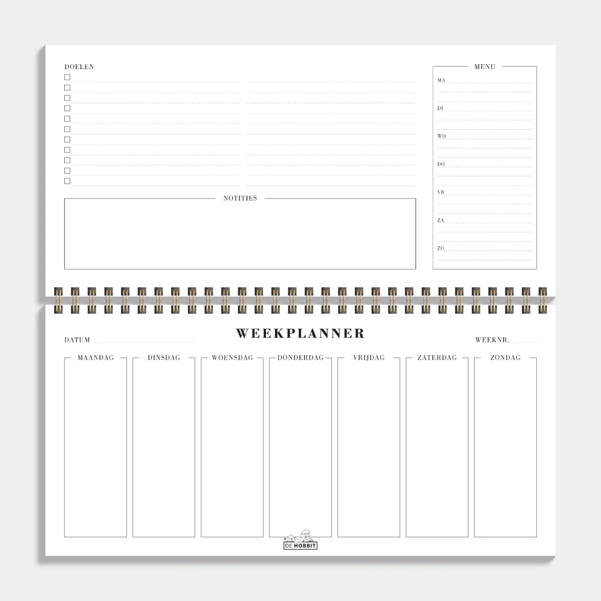 BUREAUPLANNER UNDATED VERFSTRUCTUUR - Afbeelding 3