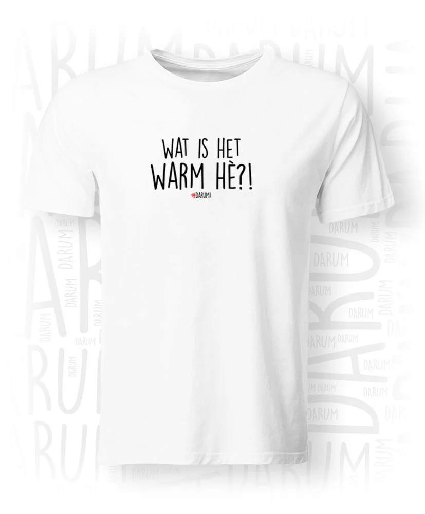 Warm hè?! - Heren T-shirt - Afbeelding 3