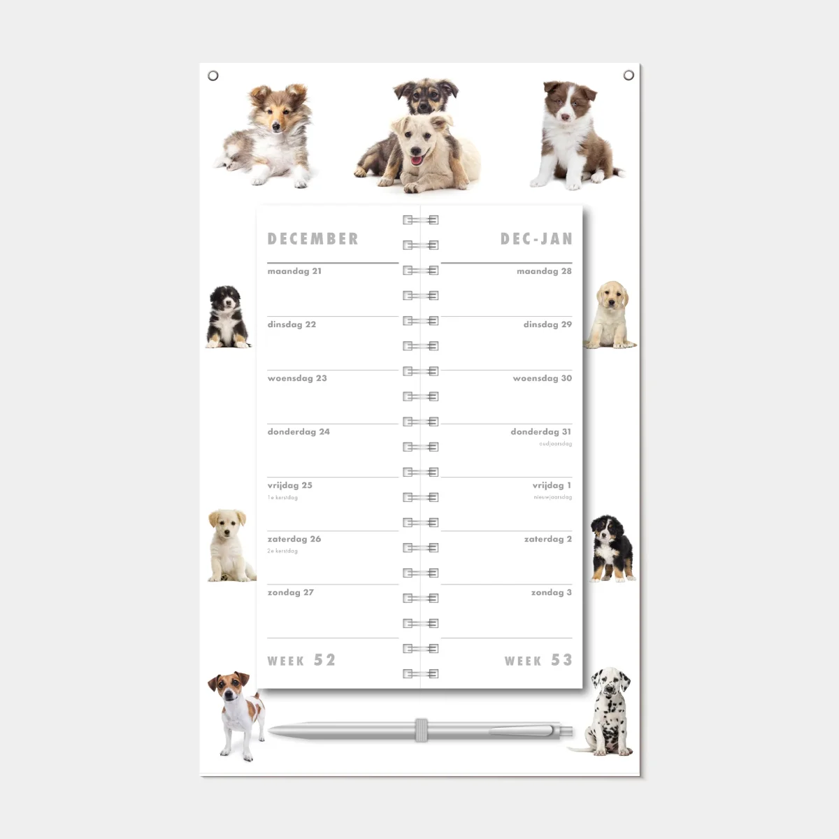 OMSLAGKALENDER 2027 HONDEN - Afbeelding 3