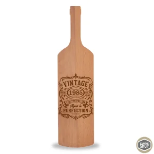 Borrelplank wijnfles | Gegraveerd “Aged to Perfection”