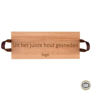 Borrelplank met LOGO – "Uit het juiste hout gesneden"