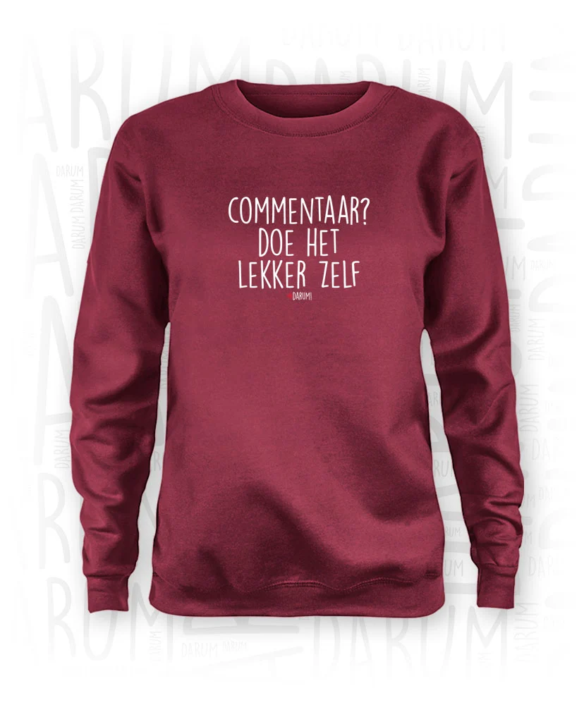 Commentaar? Doe het lekker zelf - Sweater - Afbeelding 3