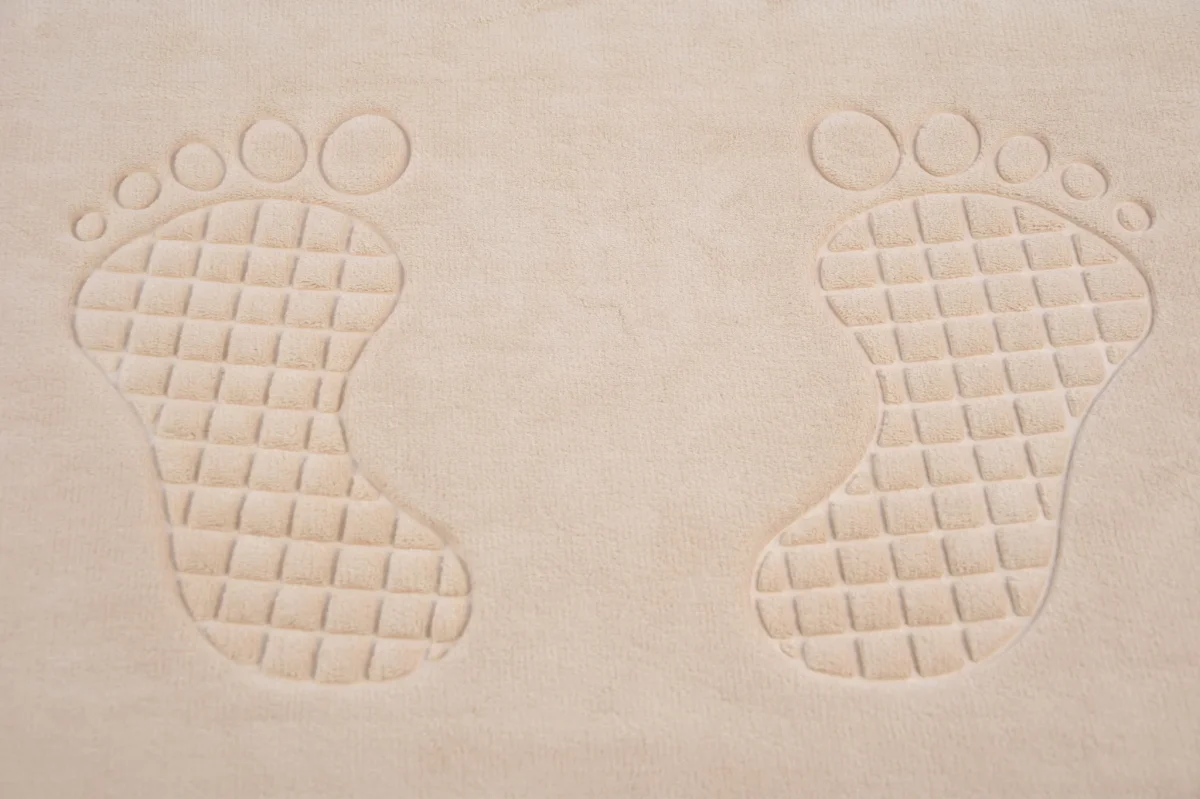 Badmat & WC Mat Set -Douche mat set - Crème 80cm x 50cm - badmat set 3-delig - Soft Foam - Extra Zacht - FOAM - Afbeelding 4