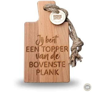 Borrelplank Topper van de bovenste plank | Persoonlijk cadeau met naam